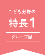 こども分野の特徴1 グループ園8園